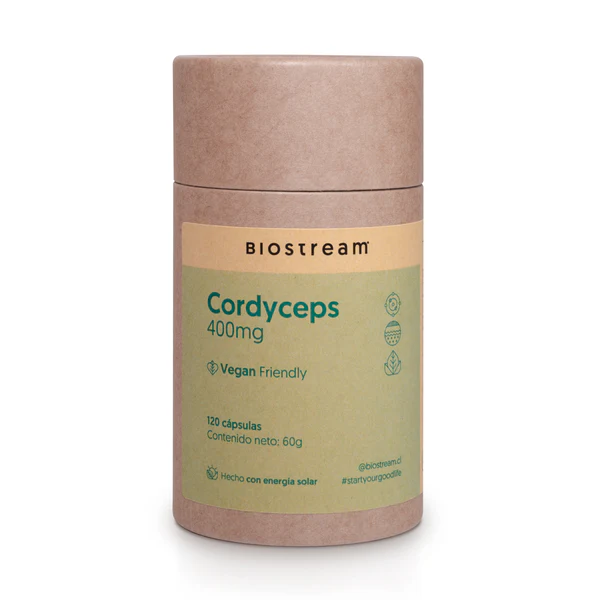 Hongo Cordyceps 400mg 120 Capsulas Vegano