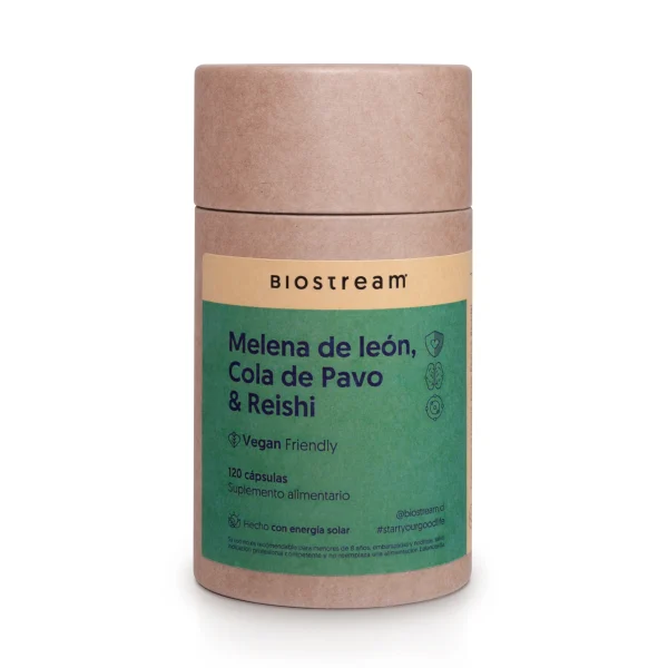 Melena de león, Cola de Pavo & Reishi 120 Cápsulas Vegano