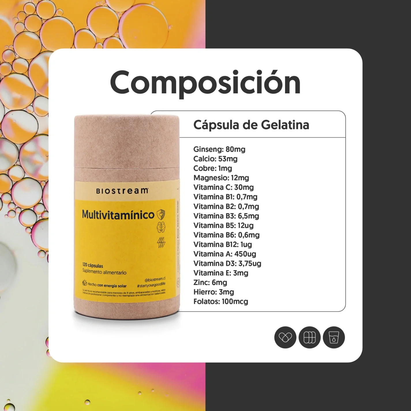 Multivitamínico 120 Cápsulas - Imagen 3