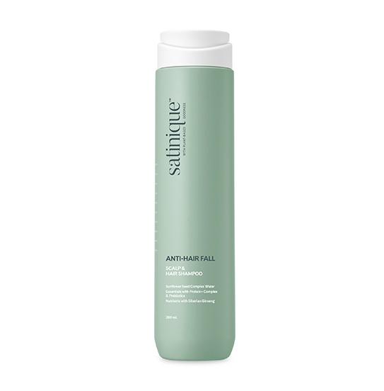 Shampoo Anticaída Satinique™ – Más Volumen y Fuerza desde la Raíz (280 ml)